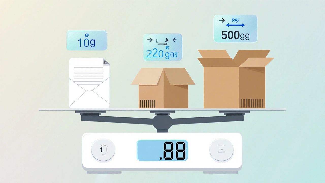 How weight and size affect cost