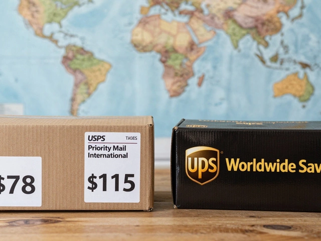 Which is cheaper, UPS or USPS for a 10 lb package? International shipping costs compared