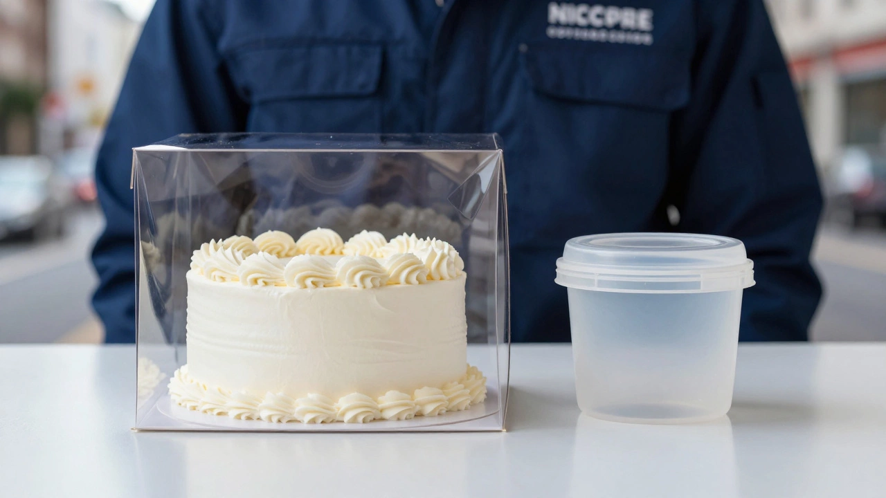 A luxury cake and a medical specimen container side-by-side, representing specialized niches.