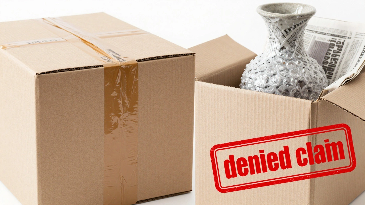 Comparison of proper vs improper package padding